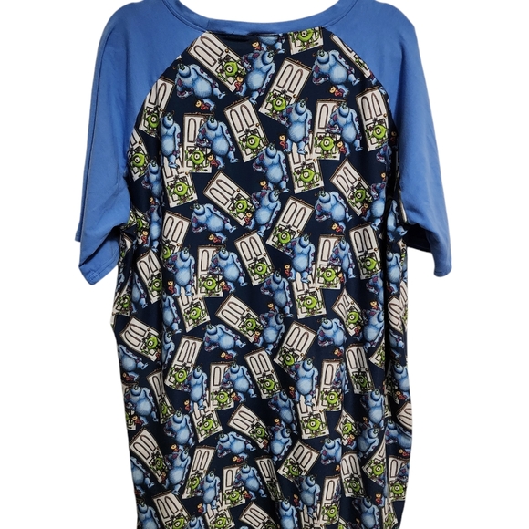 Enchanted Dress Shop Boutique Disney Pixar Monsters Inc Raglan Unisex Shirt 2XL - Picture 2 of 5